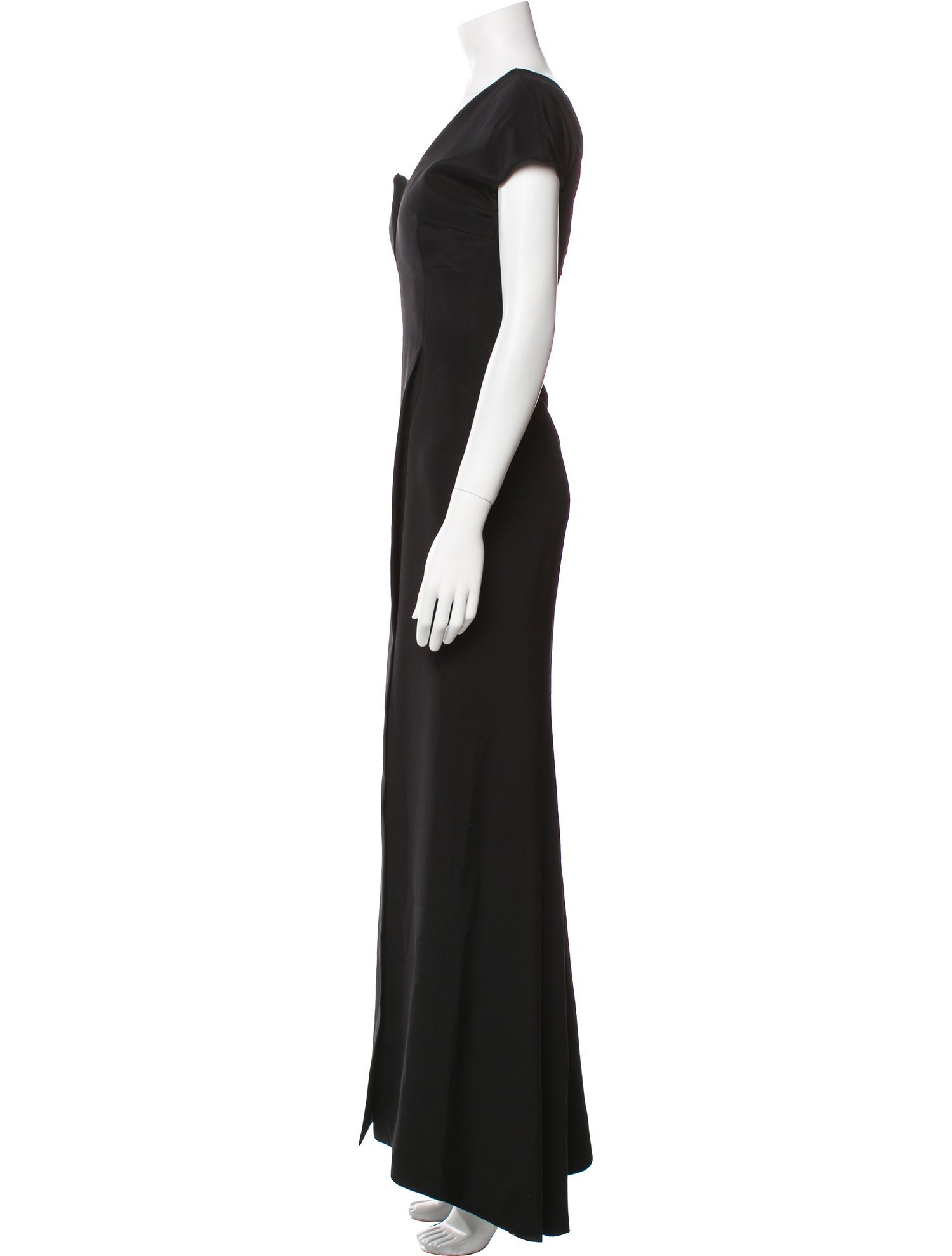 KAUFMANFRANCO One-Shoulder Long Dress