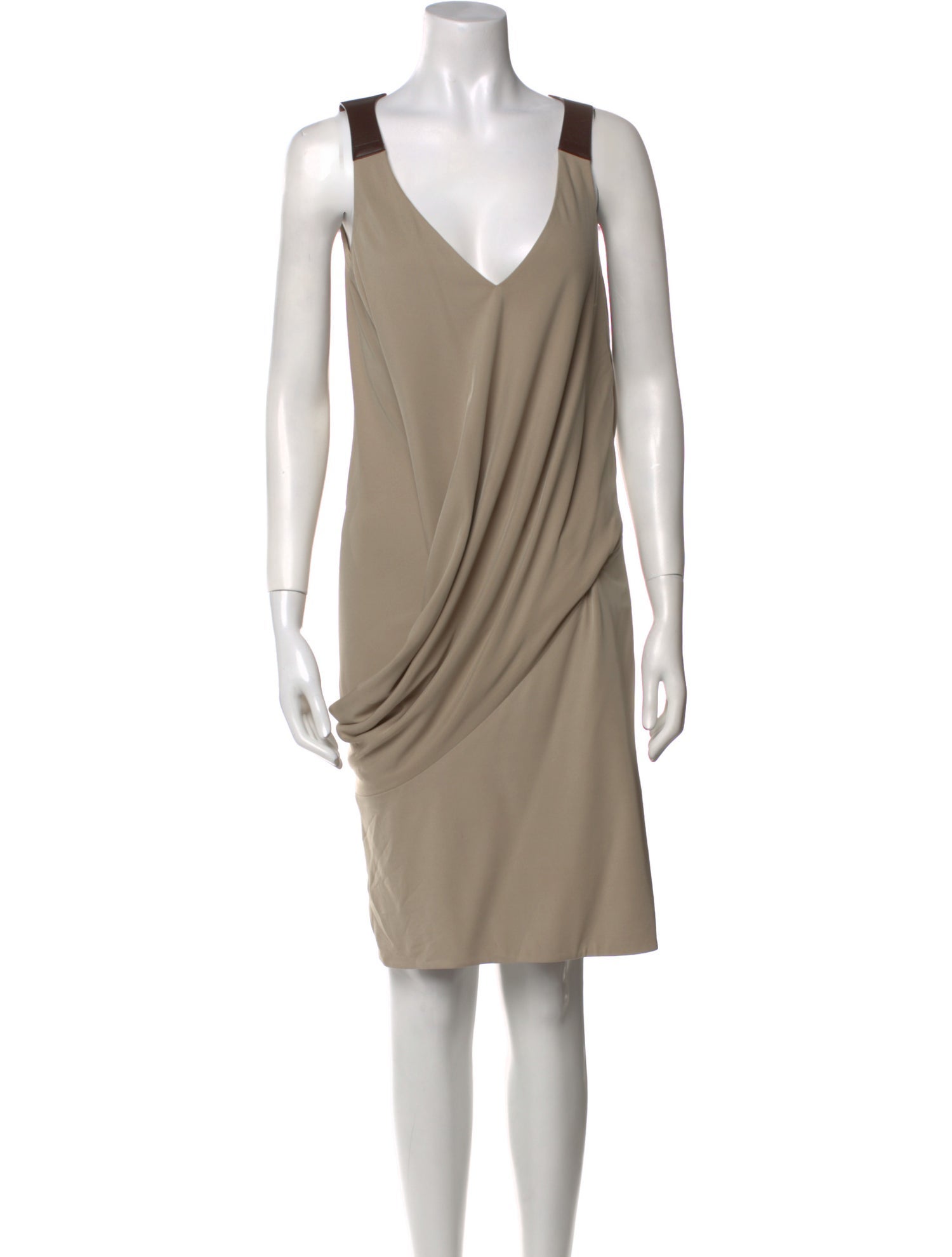 KAUFMANFRANCO Lambskin Knee-Length Dress