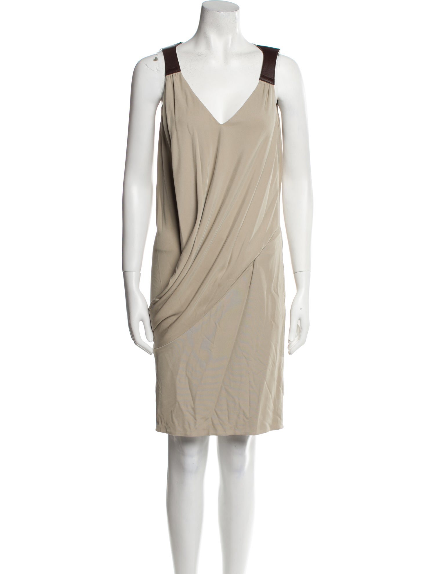 KAUFMANFRANCO V-Neck Knee-Length Dress