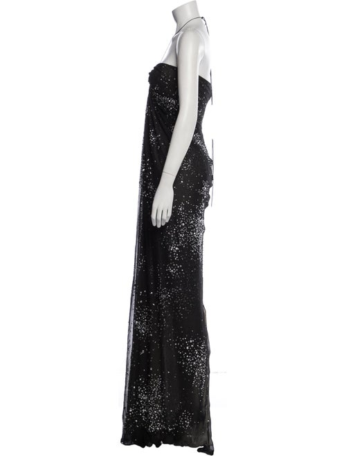 KAUFMANFRANCO Halterneck Long Dress