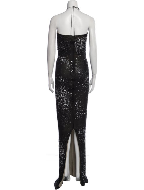 KAUFMANFRANCO Halterneck Long Dress