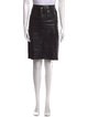 KAUFMANFRANCO Leather Knee-Length Skirt