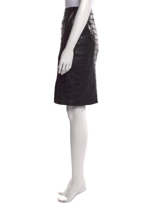 KAUFMANFRANCO Leather Knee-Length Skirt