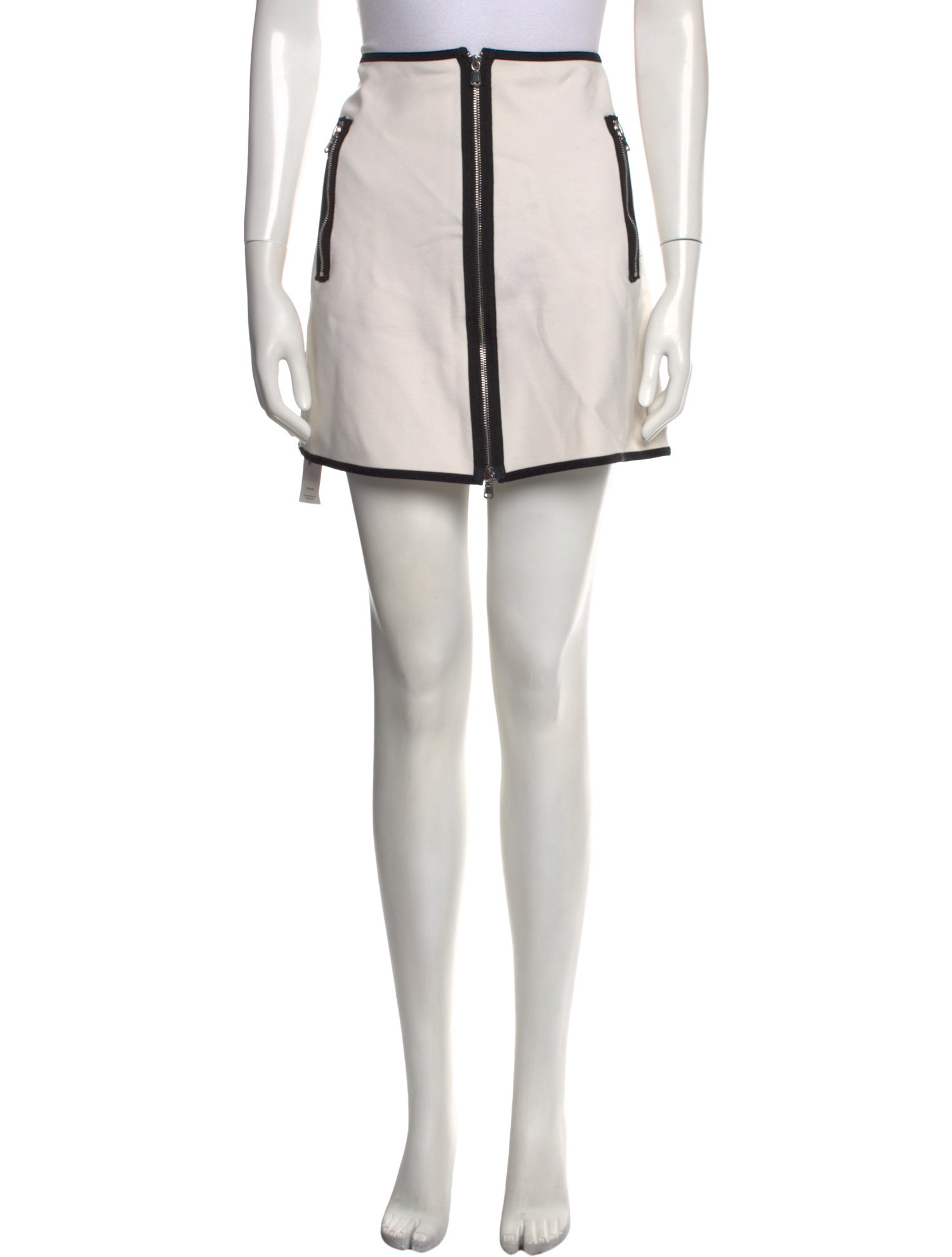 KAUFMANFRANCO Grosgrain Trim Mini Skirt