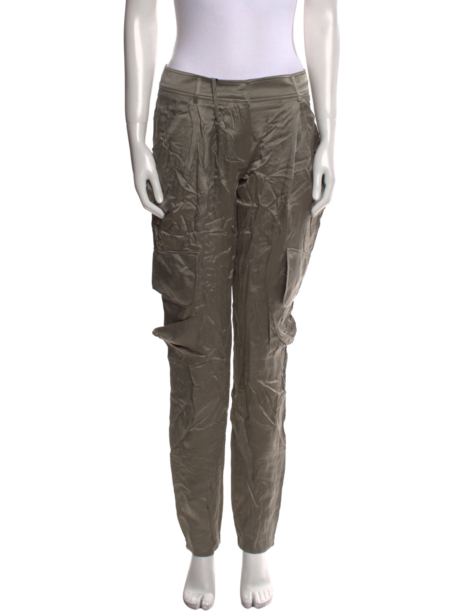 KAUFMANFRANCO Silk Skinny Leg Pants