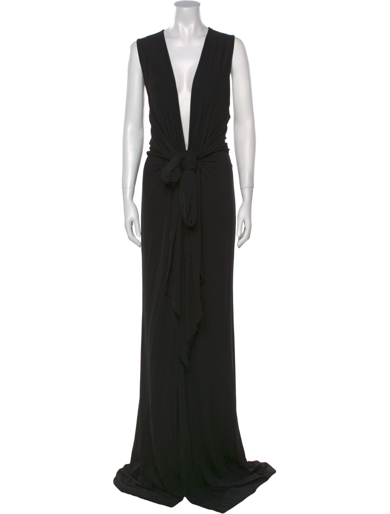 KAUFMANFRANCO V-Neck Long Dress