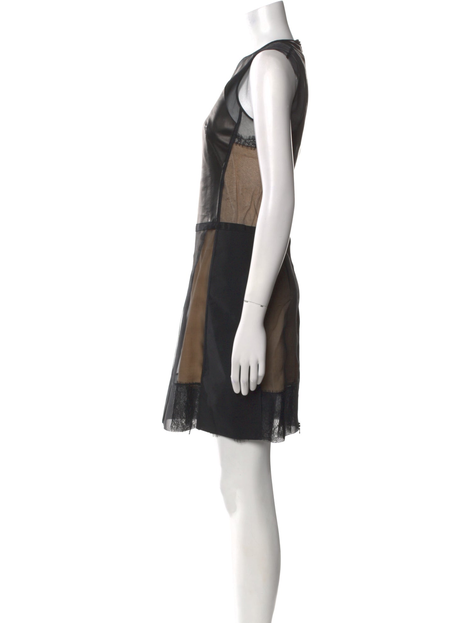 KAUFMANFRANCO Leather Mini Dress