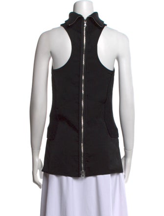 KAUFMANFRANCO Turtleneck Sleeveless Top