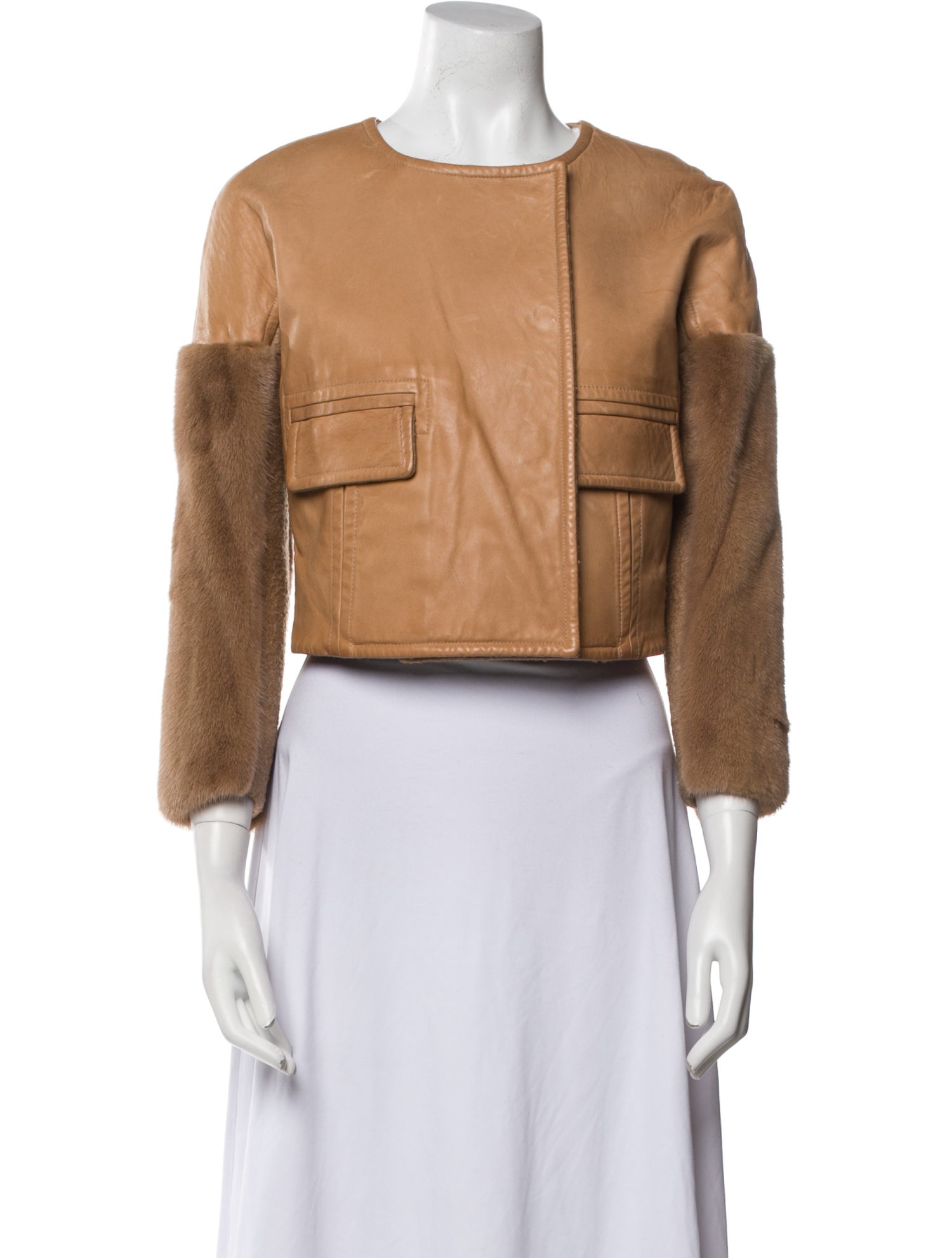 KAUFMANFRANCO Leather Fur Jacket