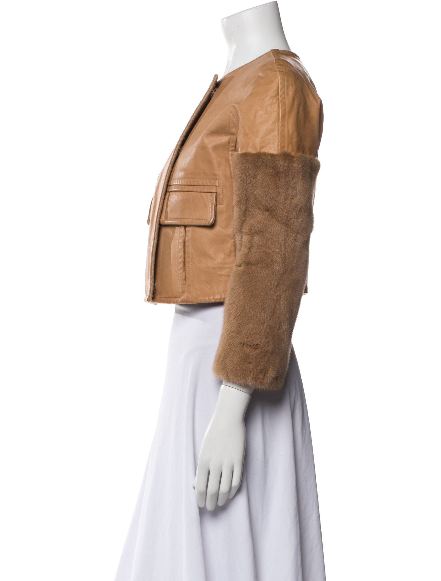 KAUFMANFRANCO Leather Fur Jacket