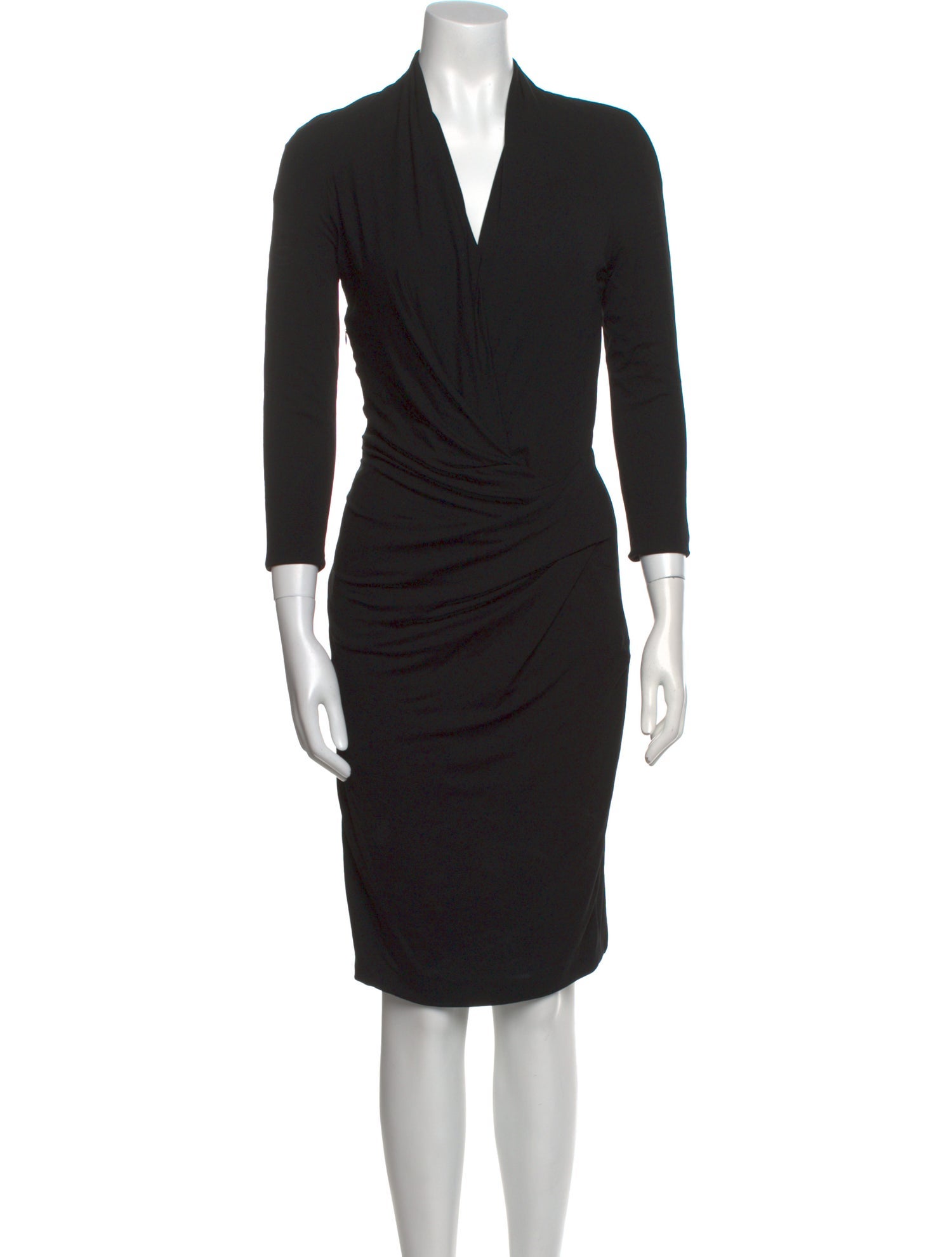 KAUFMANFRANCO V-Neck Knee-Length Dress