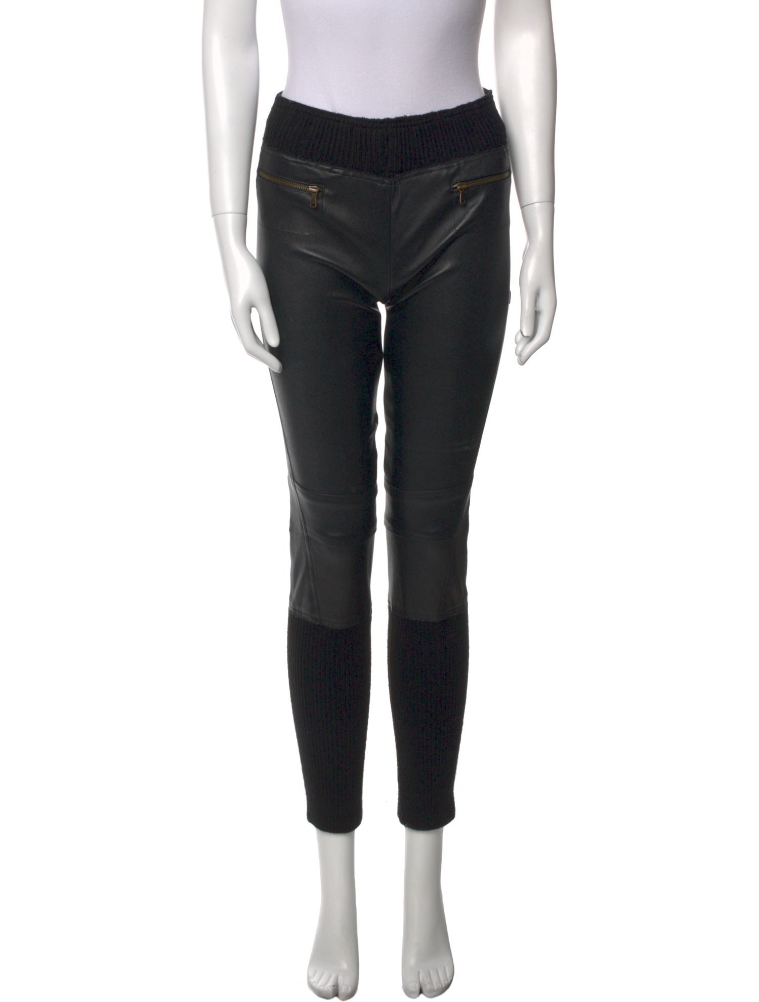 KAUFMANFRANCO Leather Skinny Leg Pants