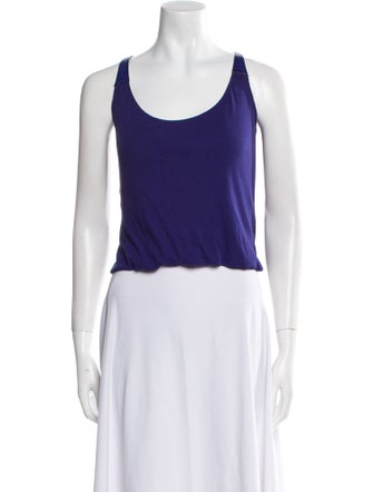 KAUFMANFRANCO Scoop Neck Sleeveless Crop Top