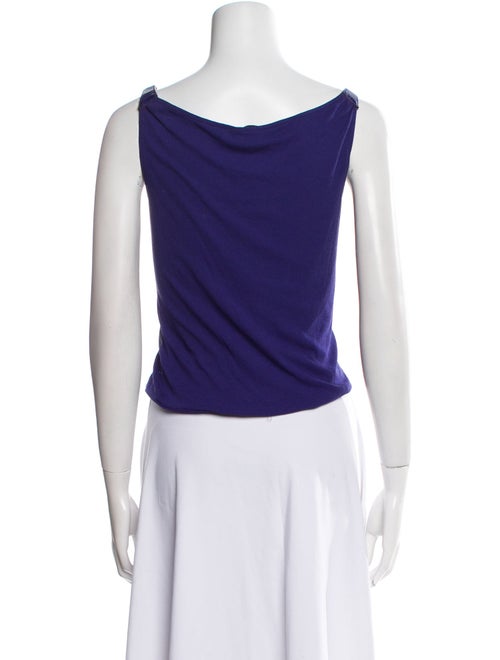 KAUFMANFRANCO Scoop Neck Sleeveless Crop Top