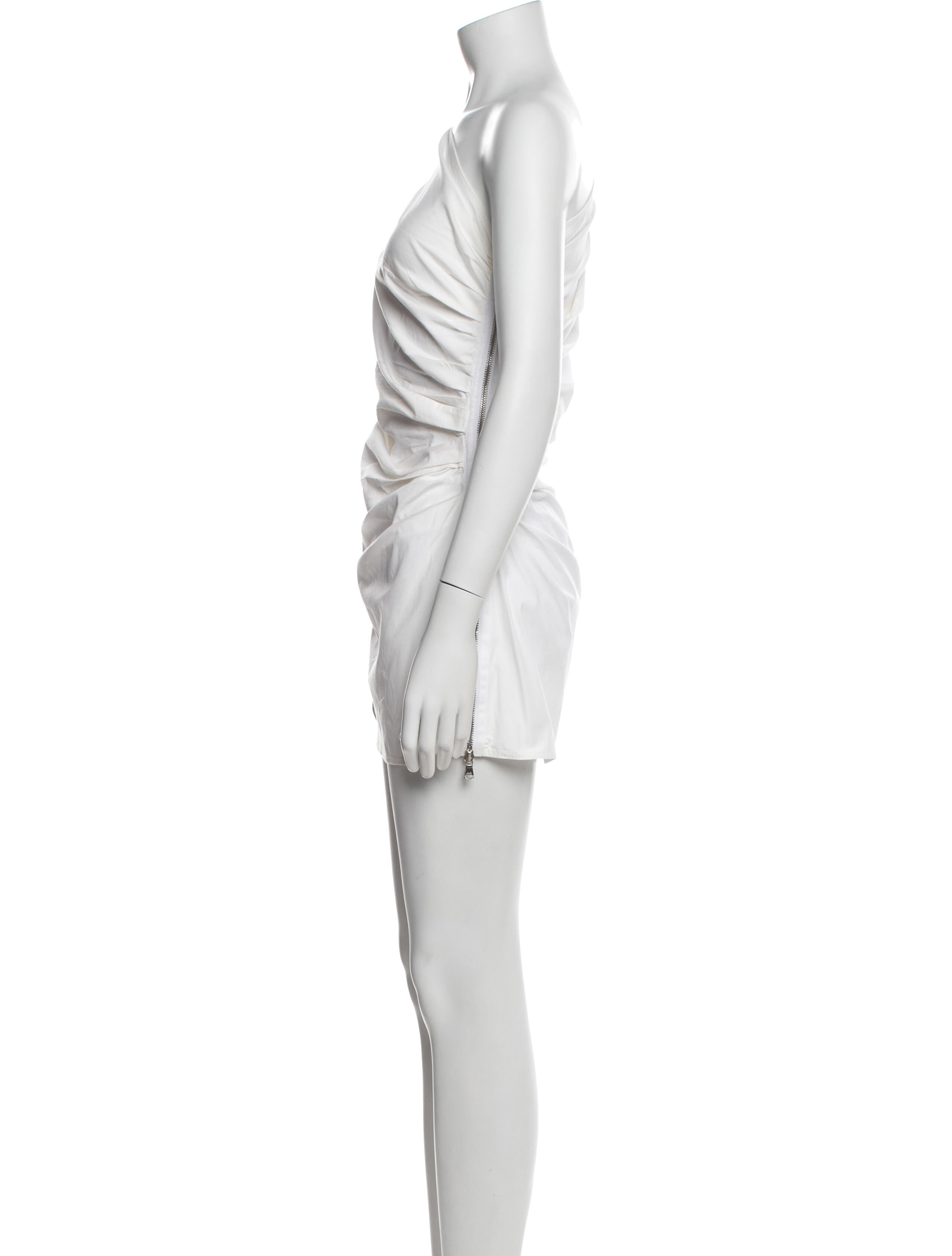 KAUFMANFRANCO One-Shoulder Mini Dress