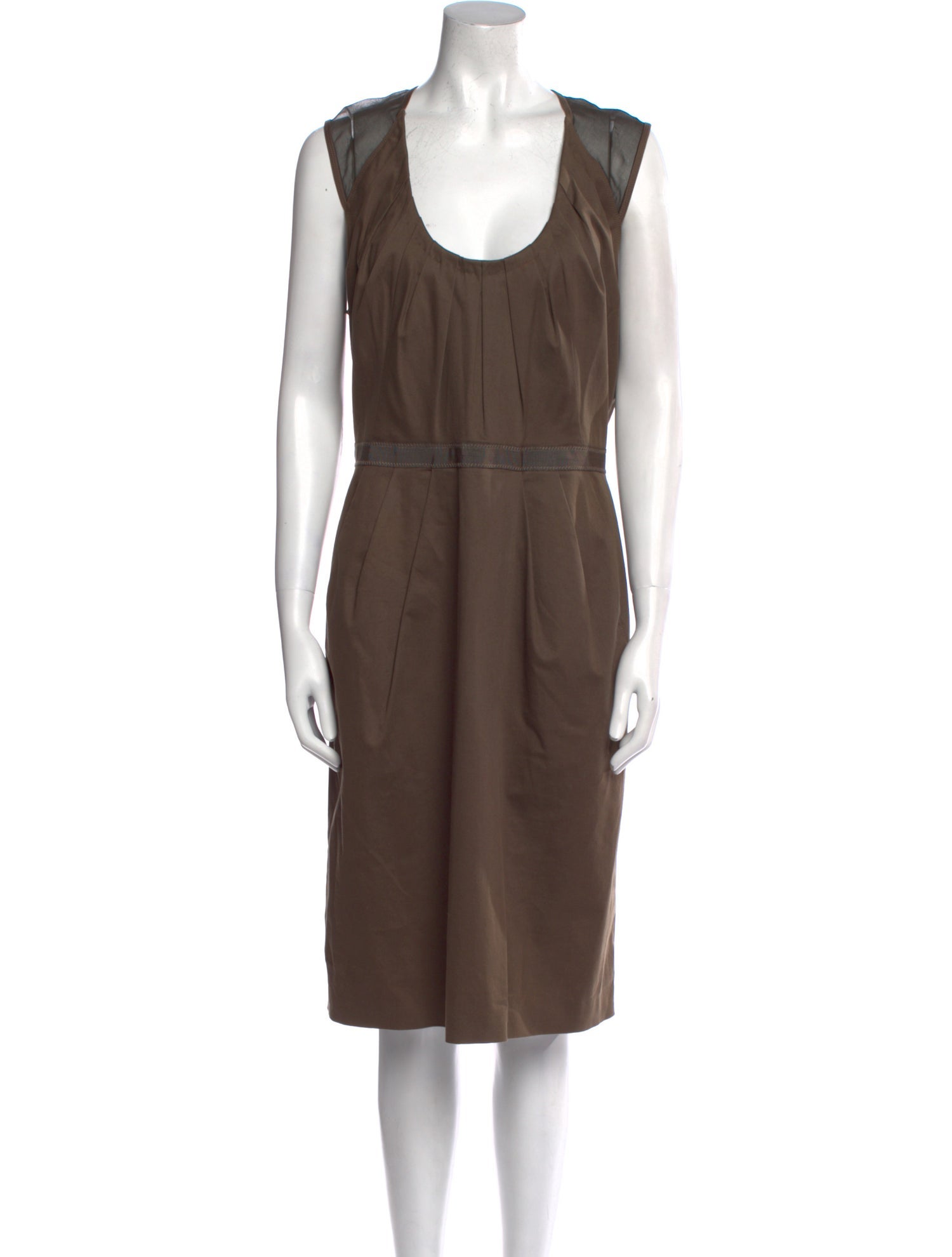 KAUFMANFRANCO Scoop Neck Knee-Length Dress