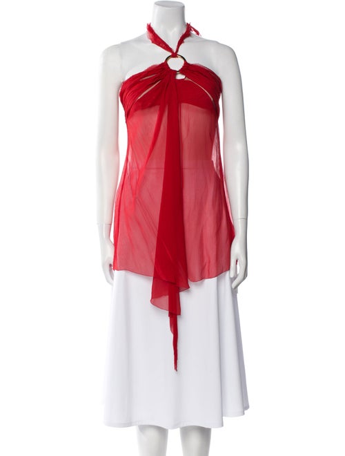 KAUFMANFRANCO Silk Halterneck Tunic