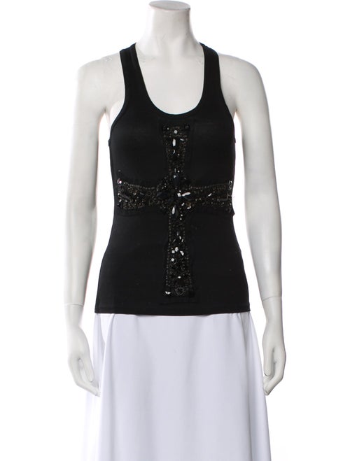 KAUFMANFRANCO Scoop Neck Sleeveless Top