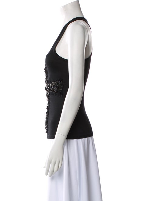 KAUFMANFRANCO Scoop Neck Sleeveless Top