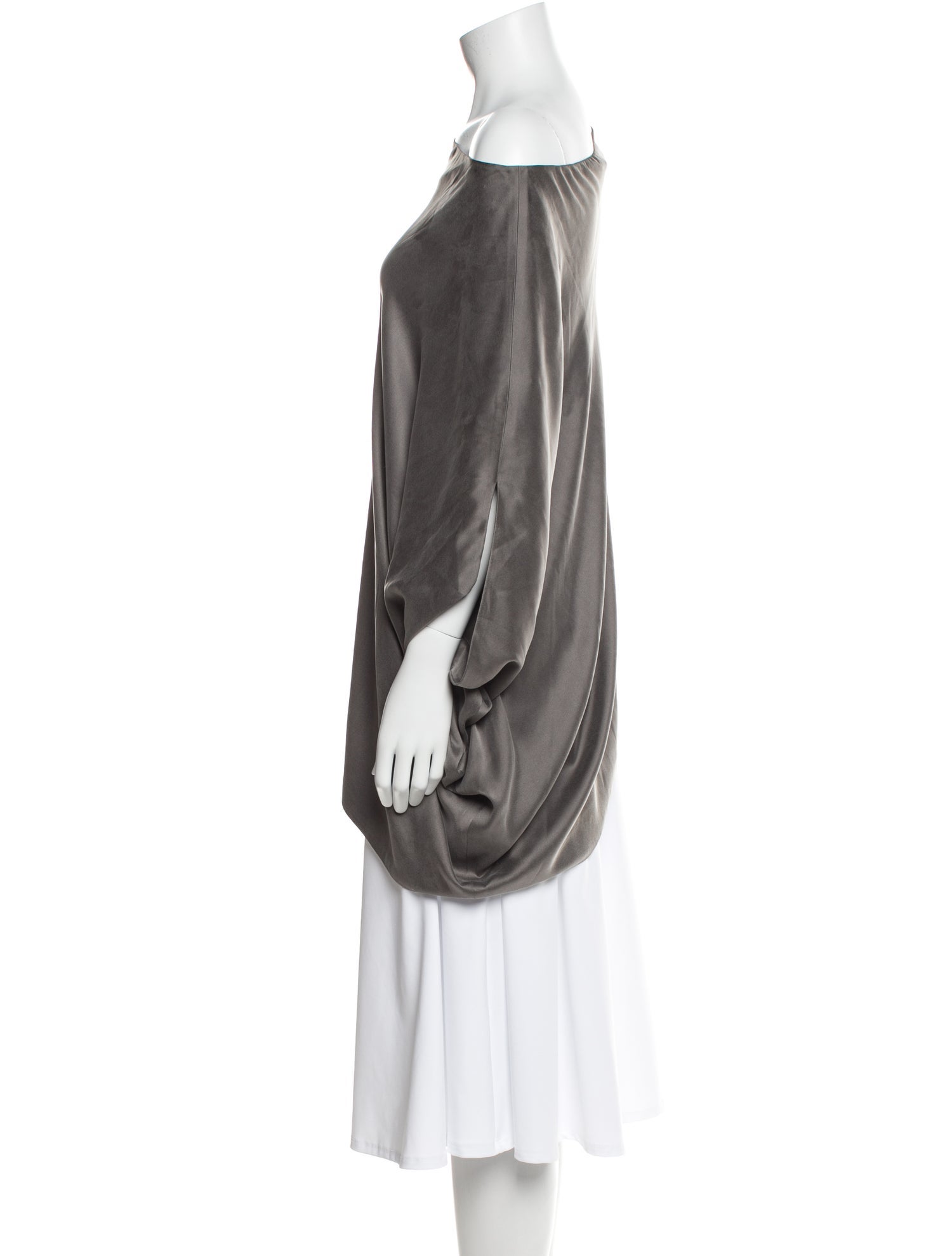 KAUFMANFRANCO Silk One-Shoulder Tunic