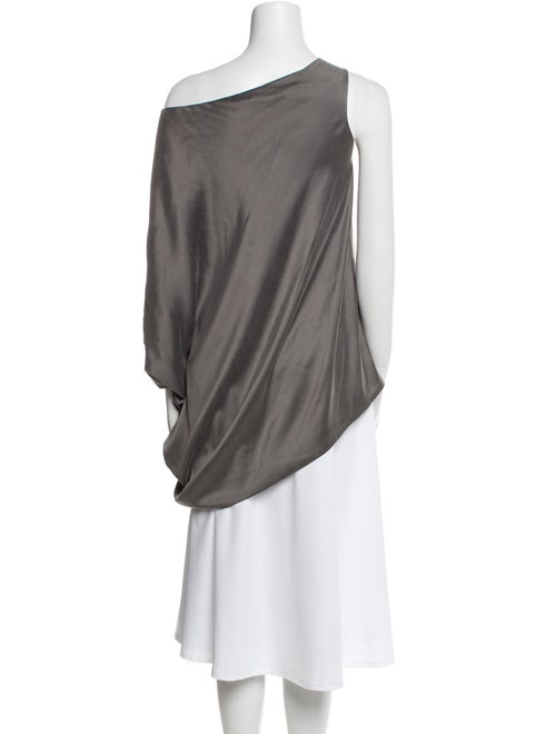 KAUFMANFRANCO Silk One-Shoulder Tunic
