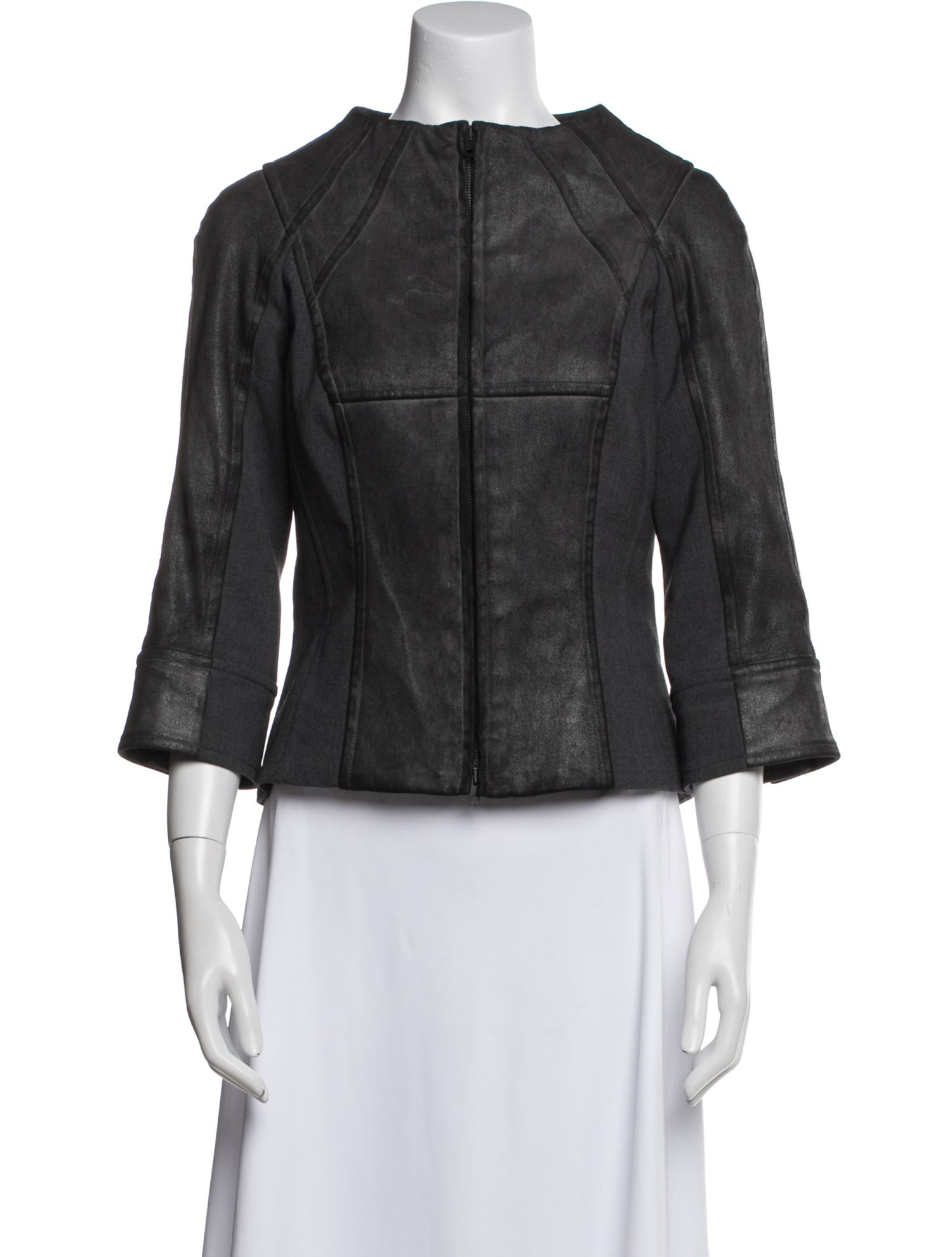 KAUFMANFRANCO Leather Faux Fur Jacket