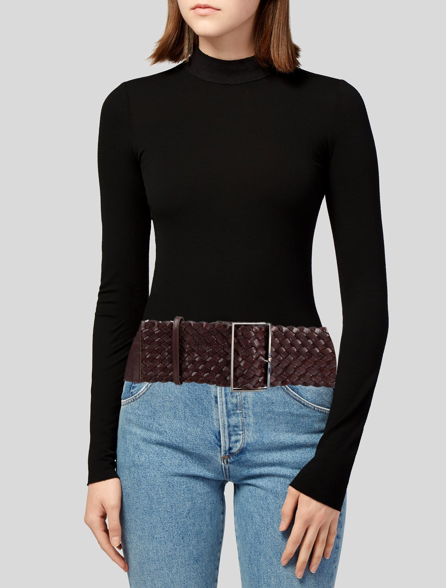 KAUFMANFRANCO Wide Leather Waist Belt