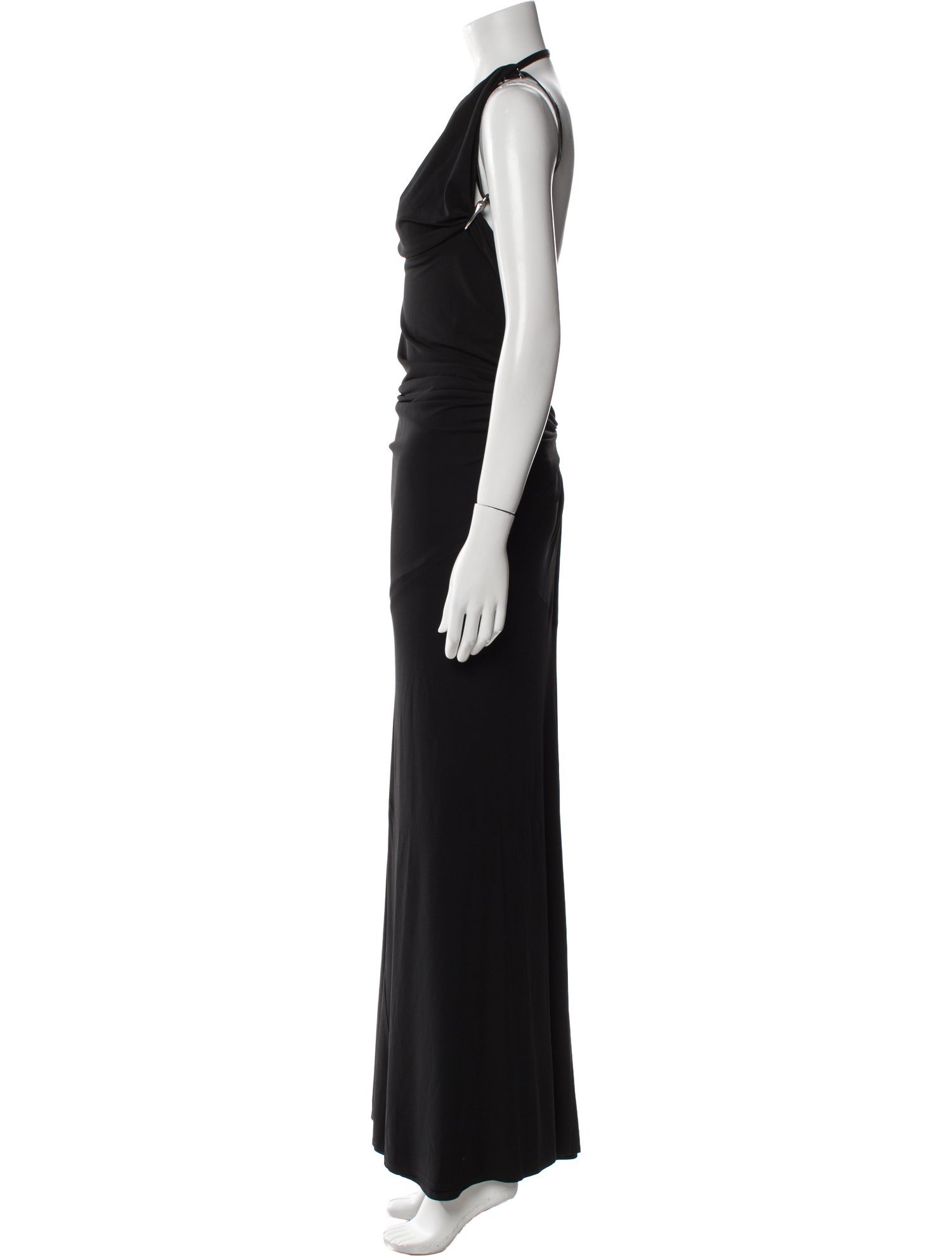 KAUFMANFRANCO One-Shoulder Long Dress