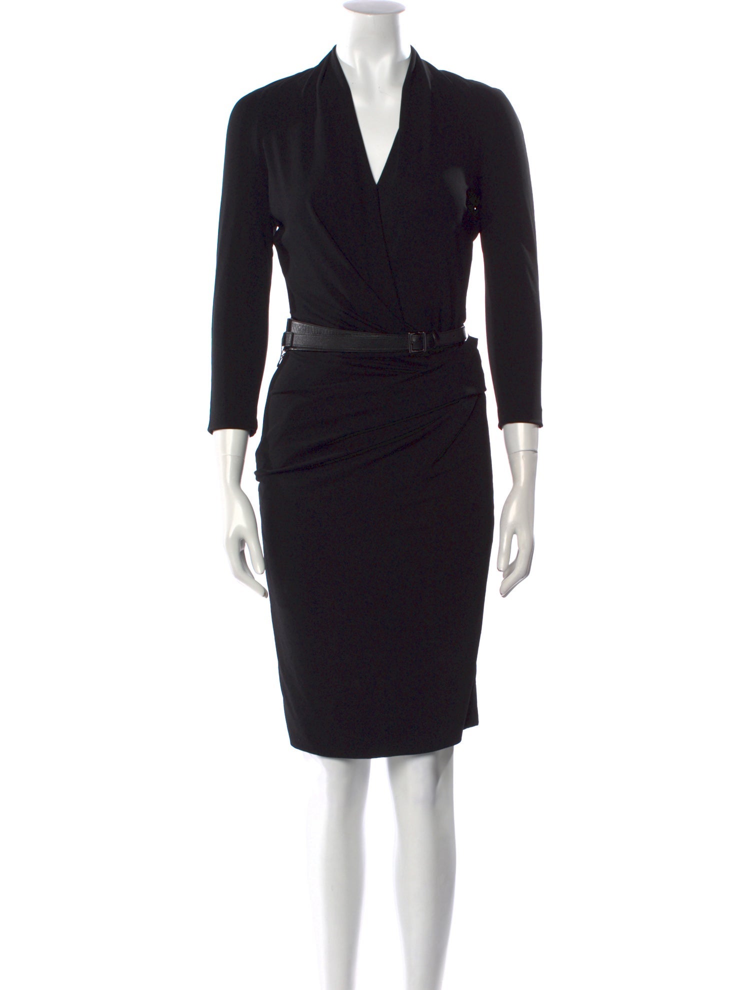 KAUFMANFRANCO V-Neck Knee-Length Dress