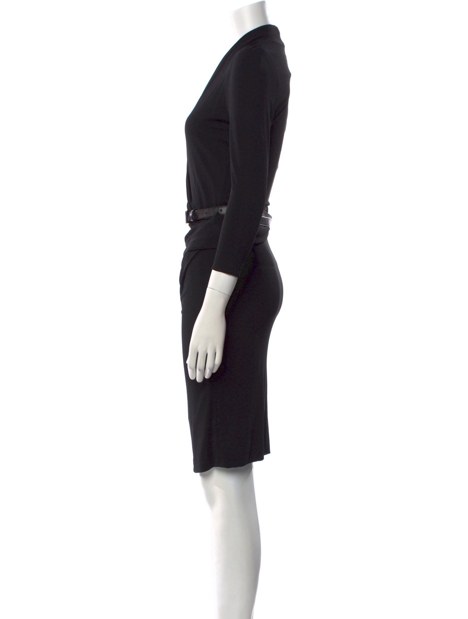 KAUFMANFRANCO V-Neck Knee-Length Dress