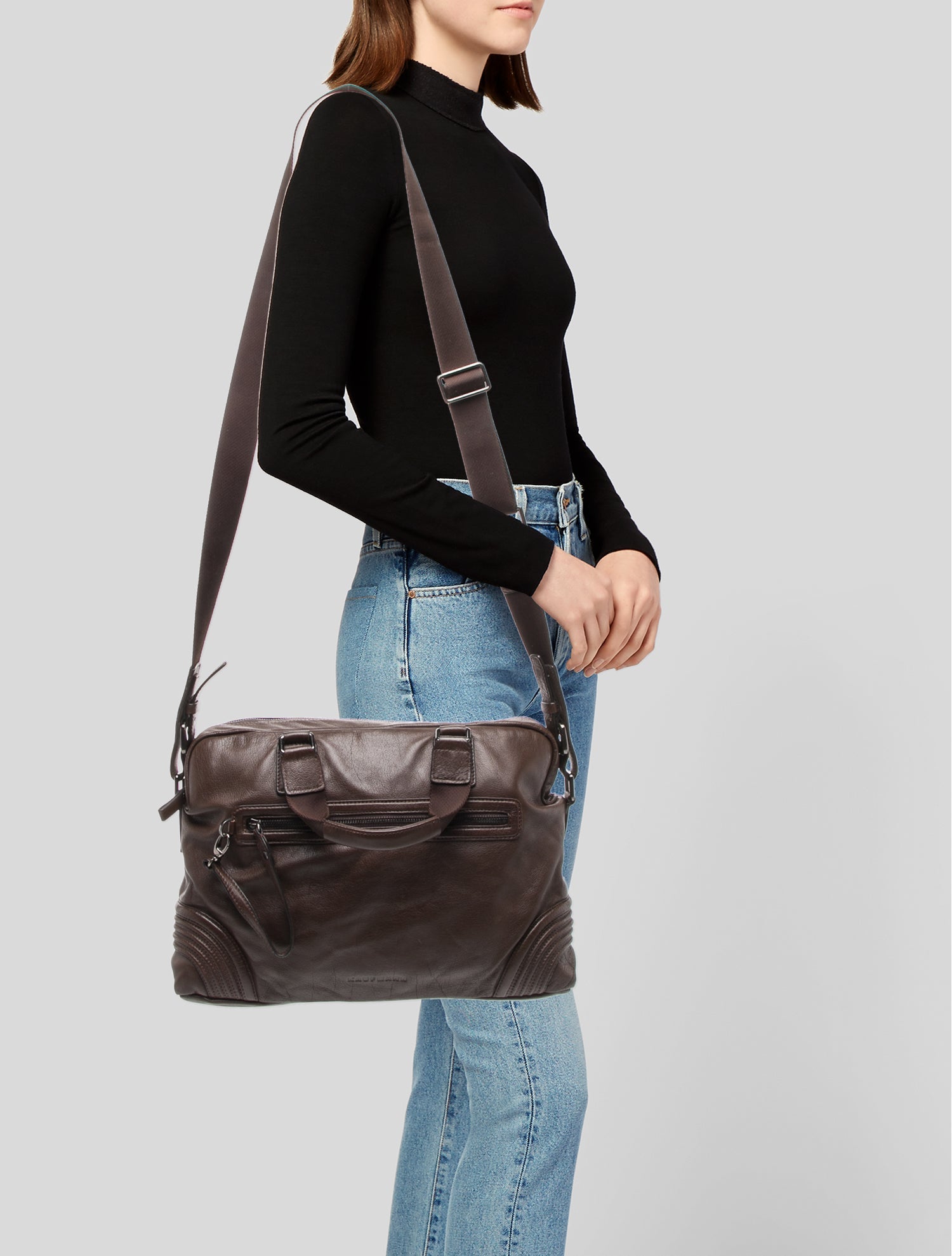 KAUFMANFRANCO Leather Top Handle Bag