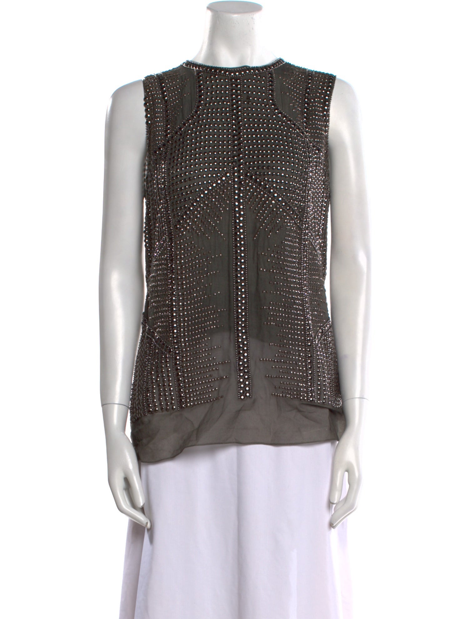 KAUFMANFRANCO Silk Polka Dot Print Blouse