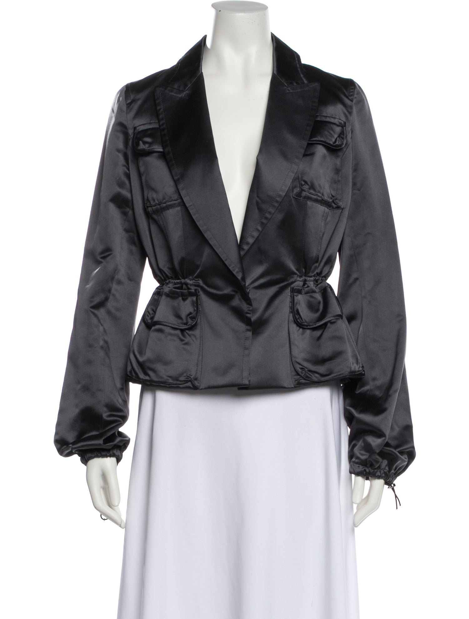 KAUFMANFRANCO Silk Biker Jacket