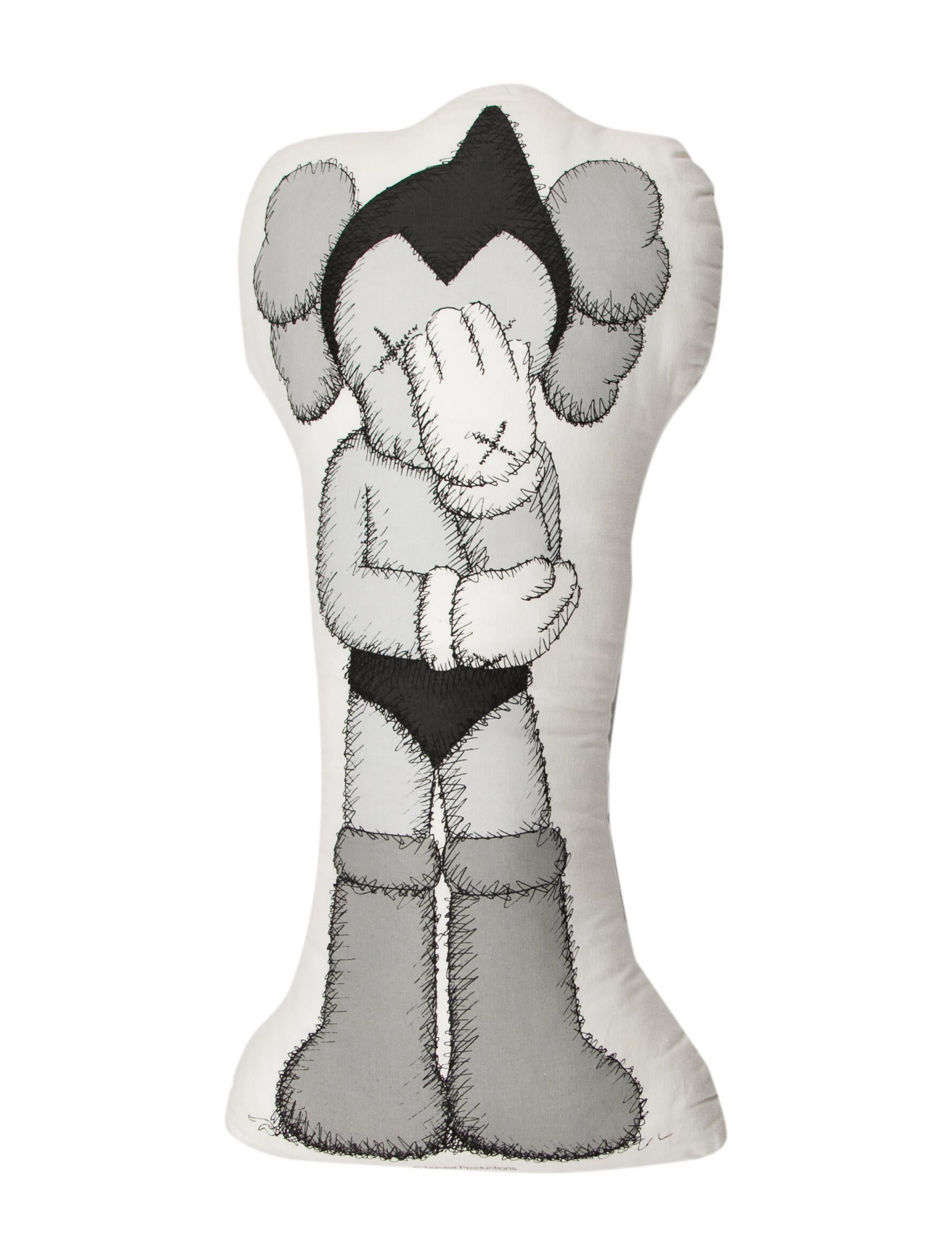 KAWS Originalfake Astro Boy Pillow - Grey Pillows, Pillows