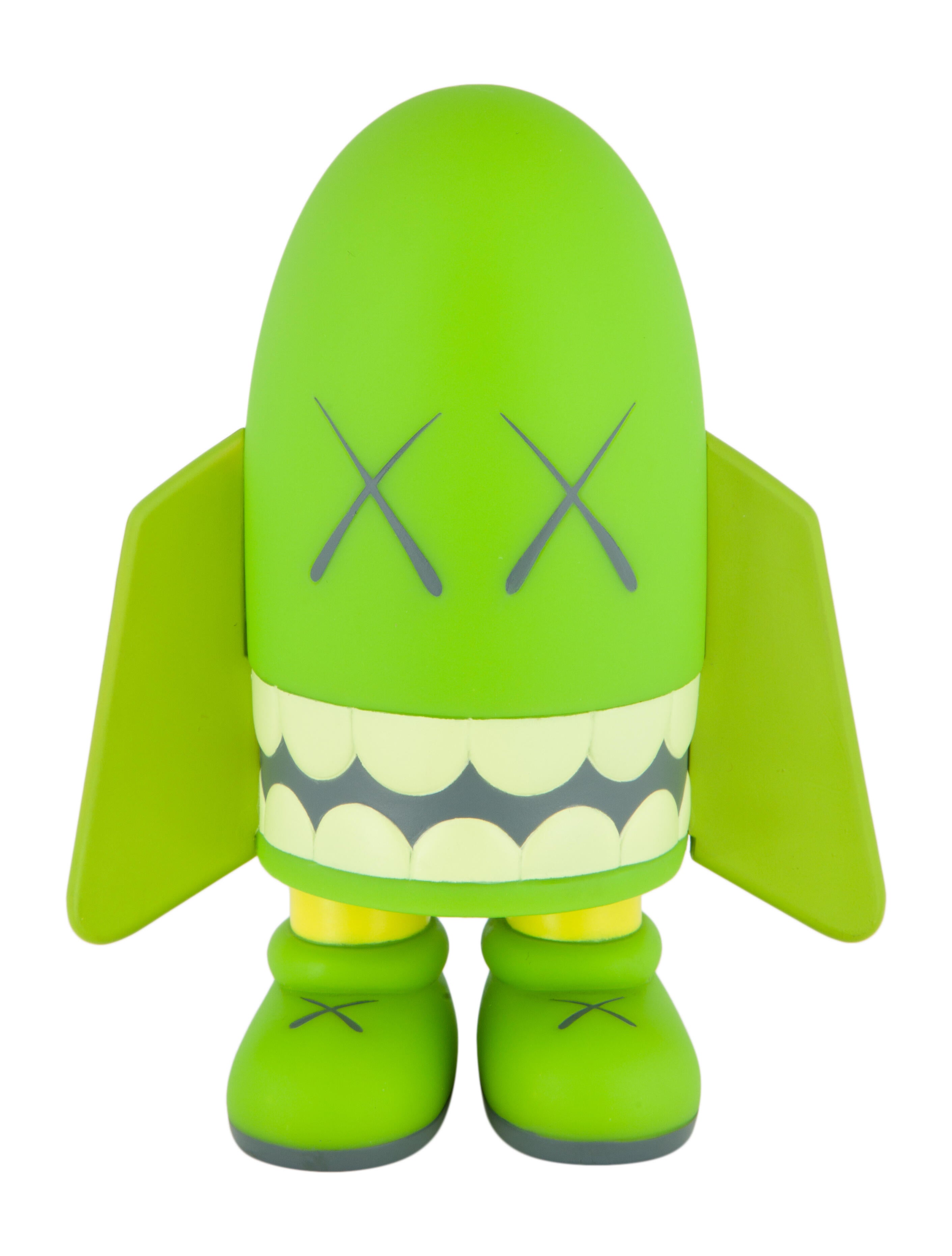 KAWS Blitz Bullet Rocket Vinyl Figure - Green Figures