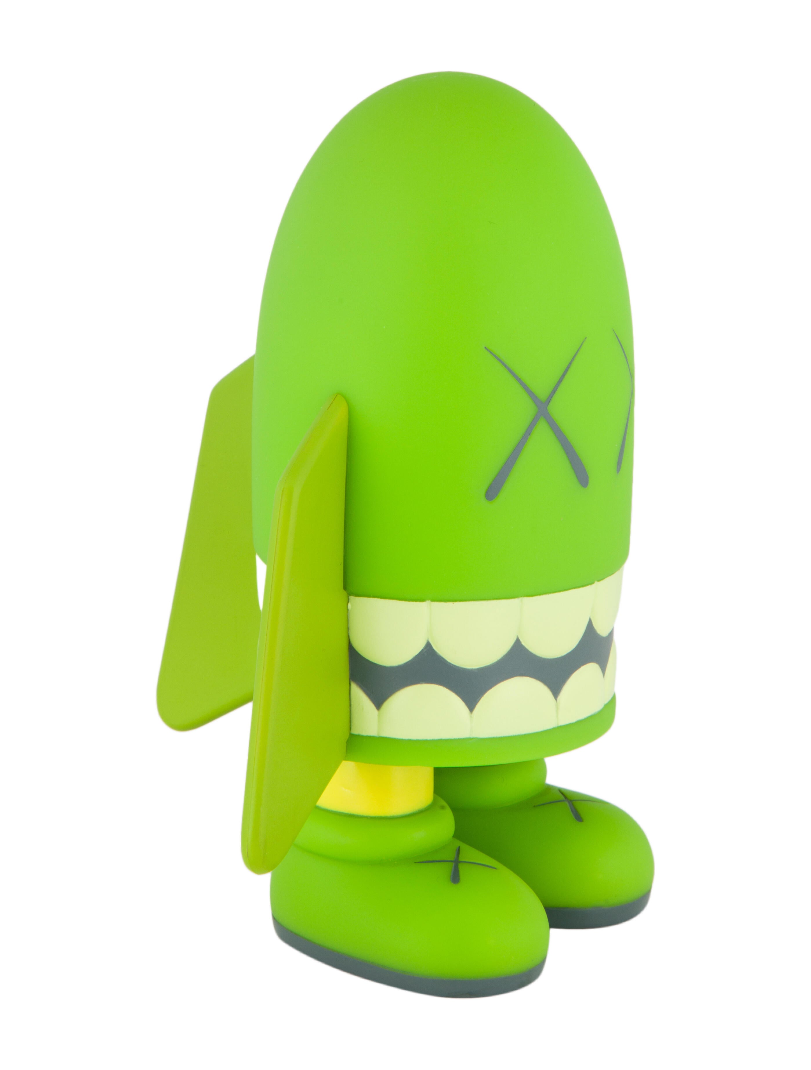 KAWS Blitz Bullet Rocket Vinyl Figure - Green Figures