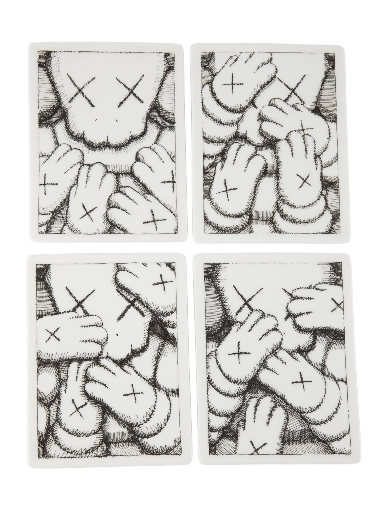 KAWS 4-Piece Brooklyn Museum What Party Plate Set