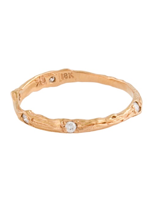 K. Brunini 18K Diamond Sage Wedding Band