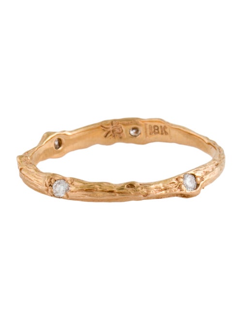 K. Brunini 18K Diamond Sage Wedding Band