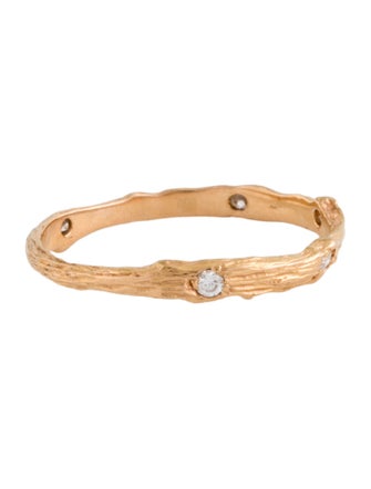 K. Brunini 18K Diamond Sage Wedding Band