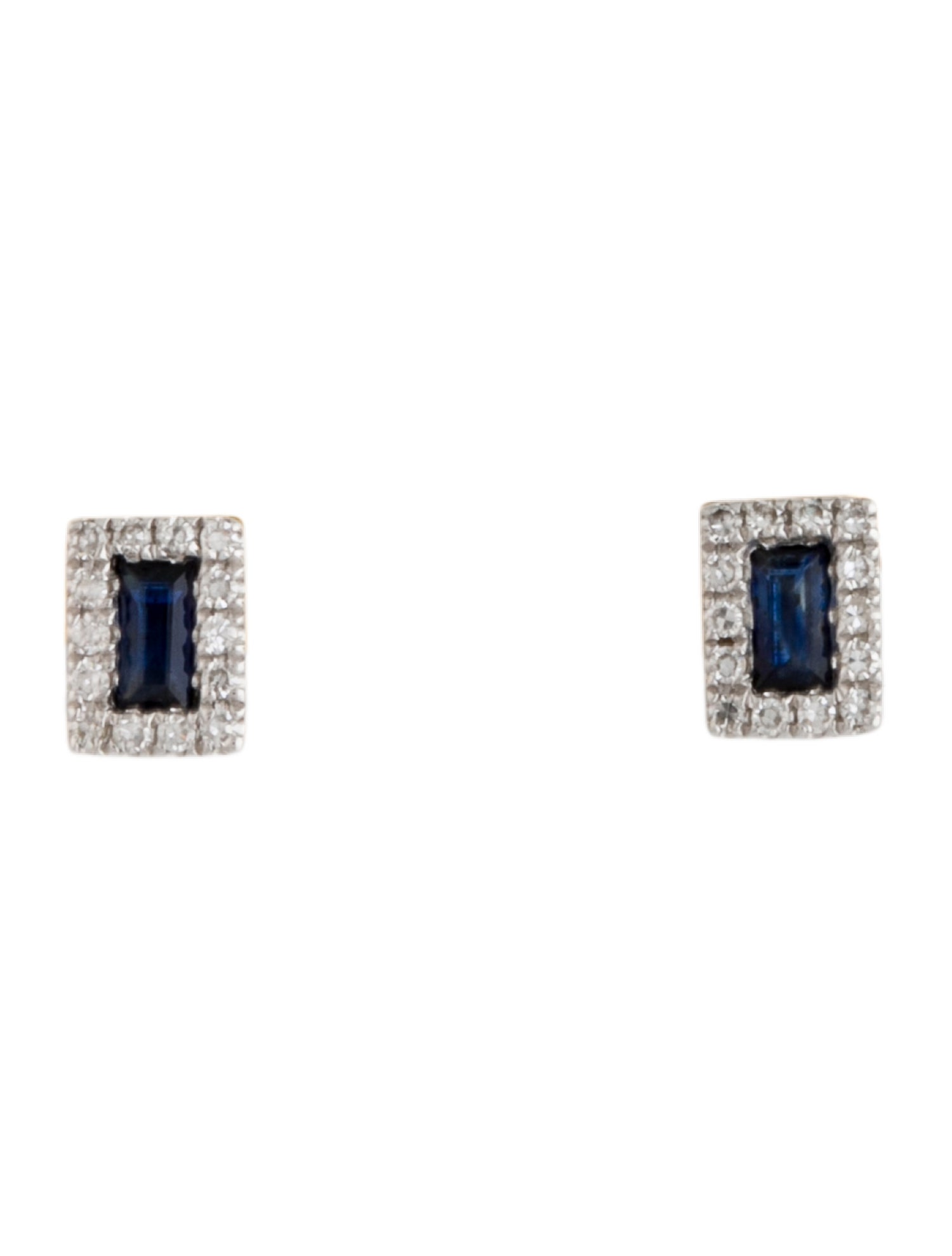 KC Designs 14K Sapphire & Diamond Stud Earrings