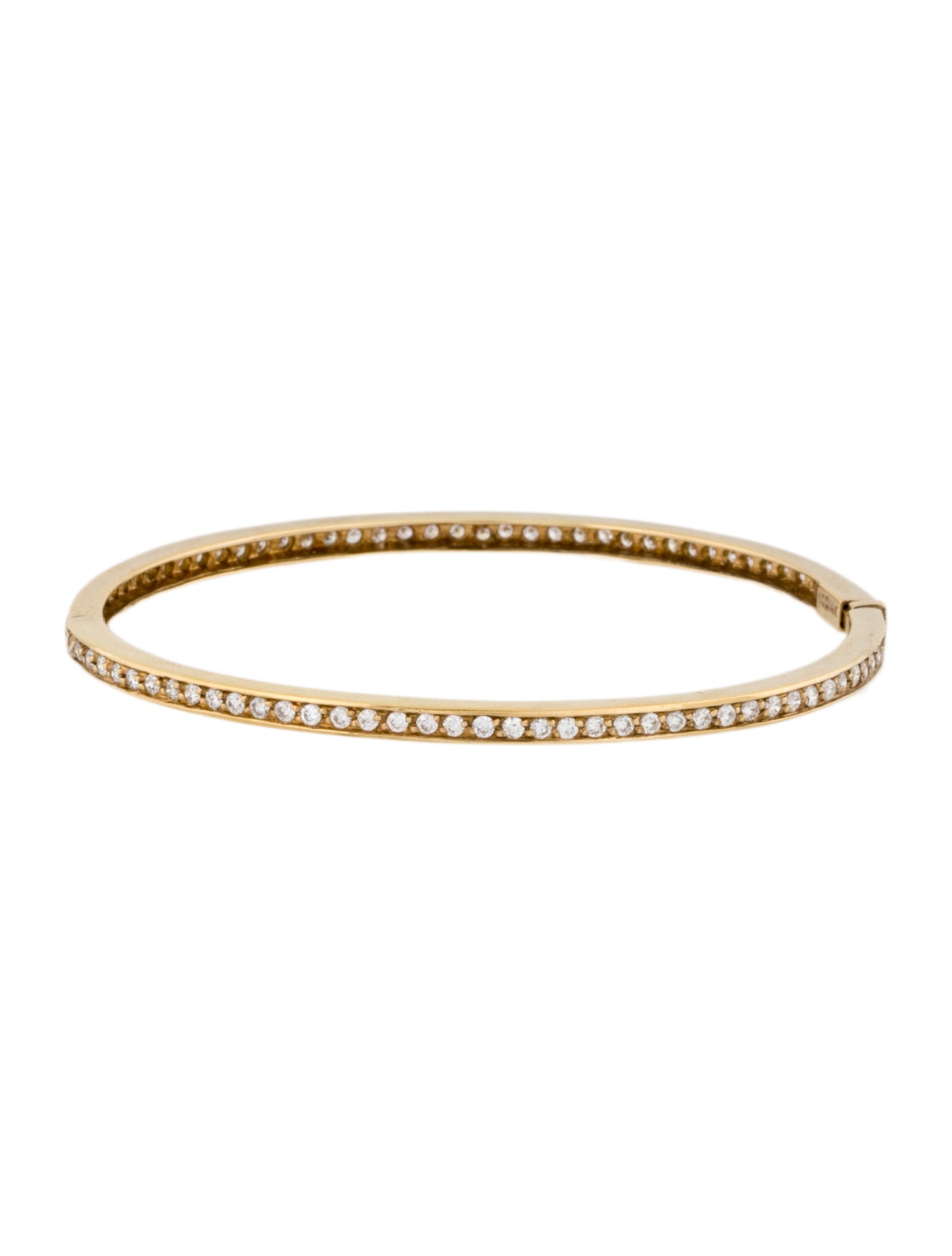 KC Designs 14K 1.24ctw Diamond Bangle Bracelet