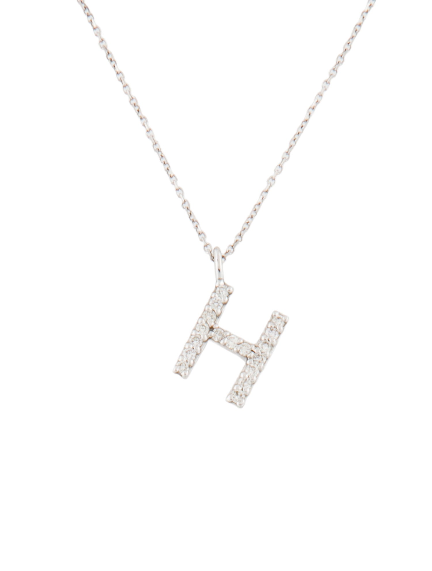 KC Designs 14K Diamond Initial 'H' Pendant Necklace