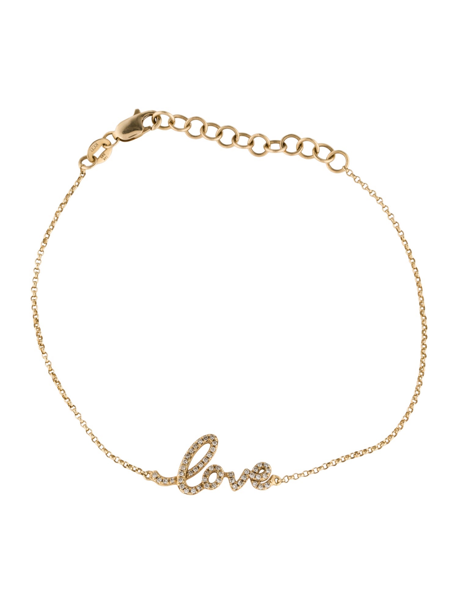 KC Designs 14K Diamond Love Bracelet