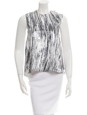 Kenzo Sequin Embellished Sleeveless Top w/ Tags