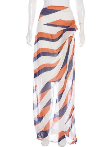 Kenzo Silk Striped Skirt w/ Tags