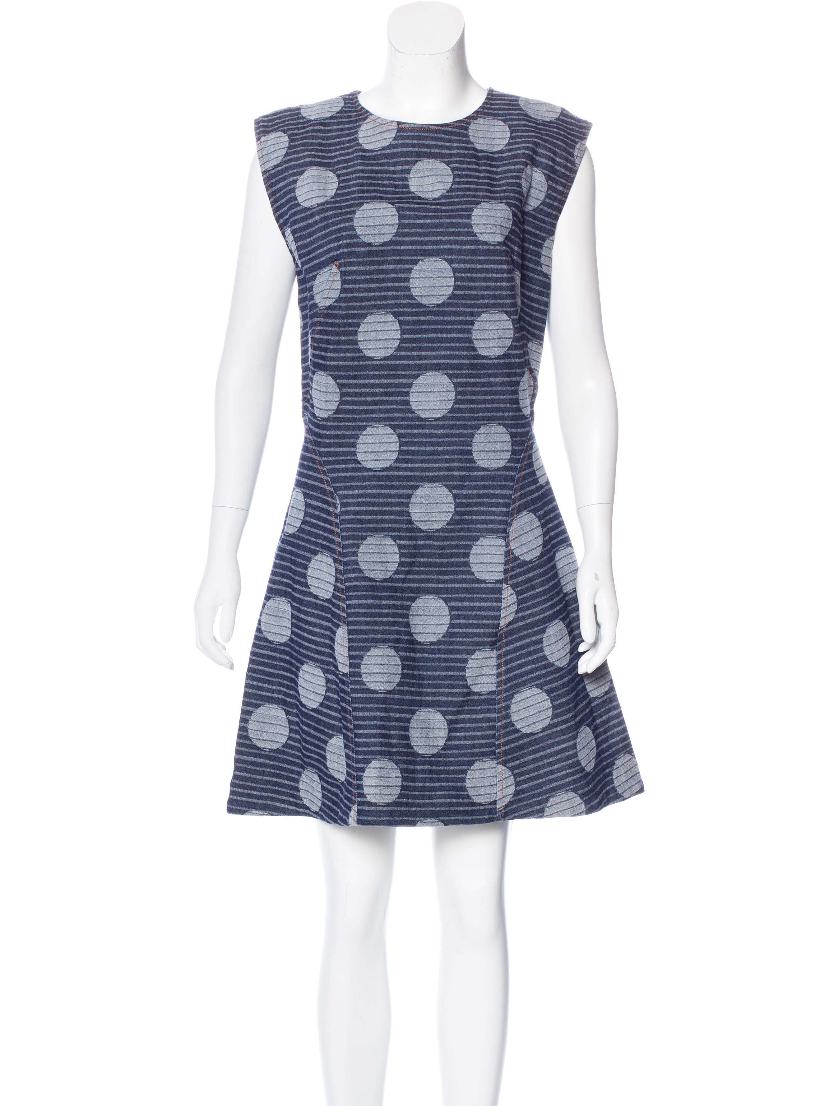 kenzo denim polka dot dress clothing ken25280 the realreal kenzo denim polka dot dress clothing ken25280 the realreal