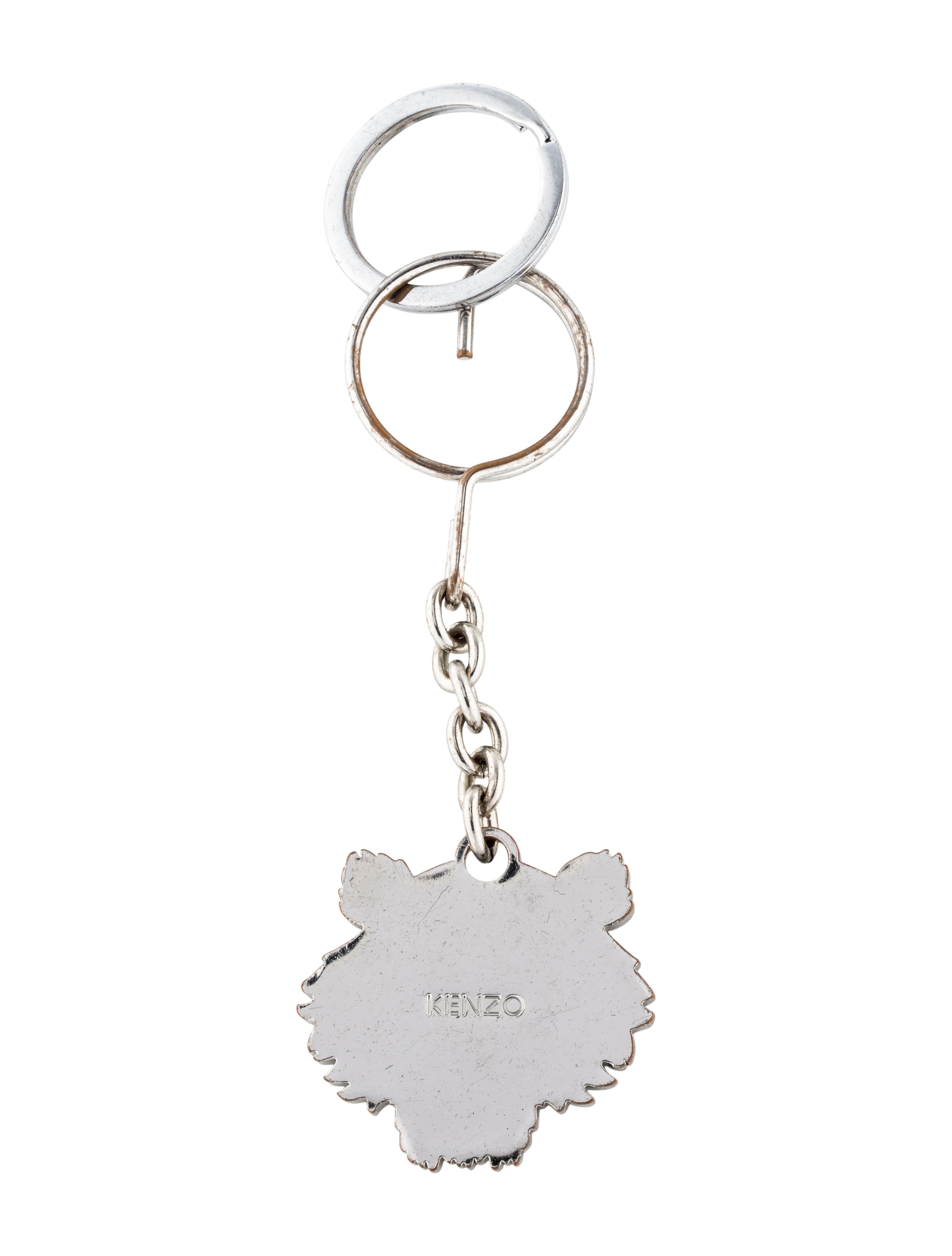 Kenzo Metal Logo Keychain - Black Keychains, Accessories