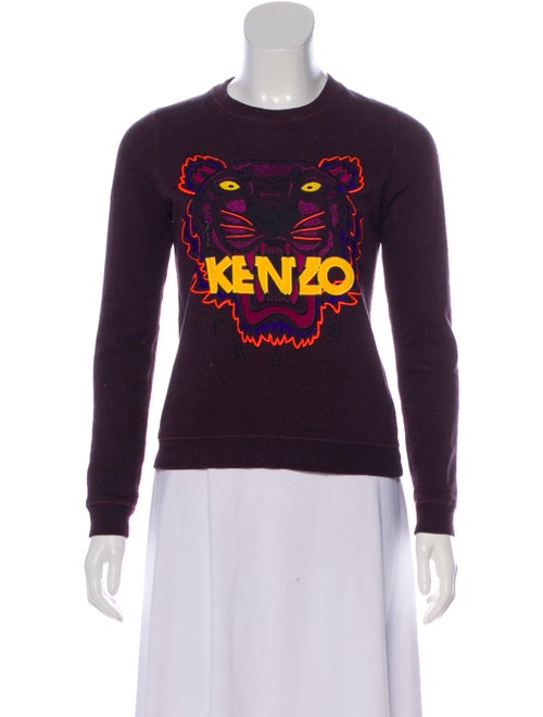 Kenzo Embroidered Knit Sweater multicolor