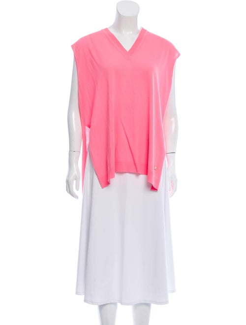 Kenzo Sleeveless Wool Sweater Neon